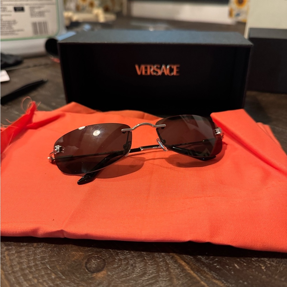 Versace Sunglasses with Dark Lenses